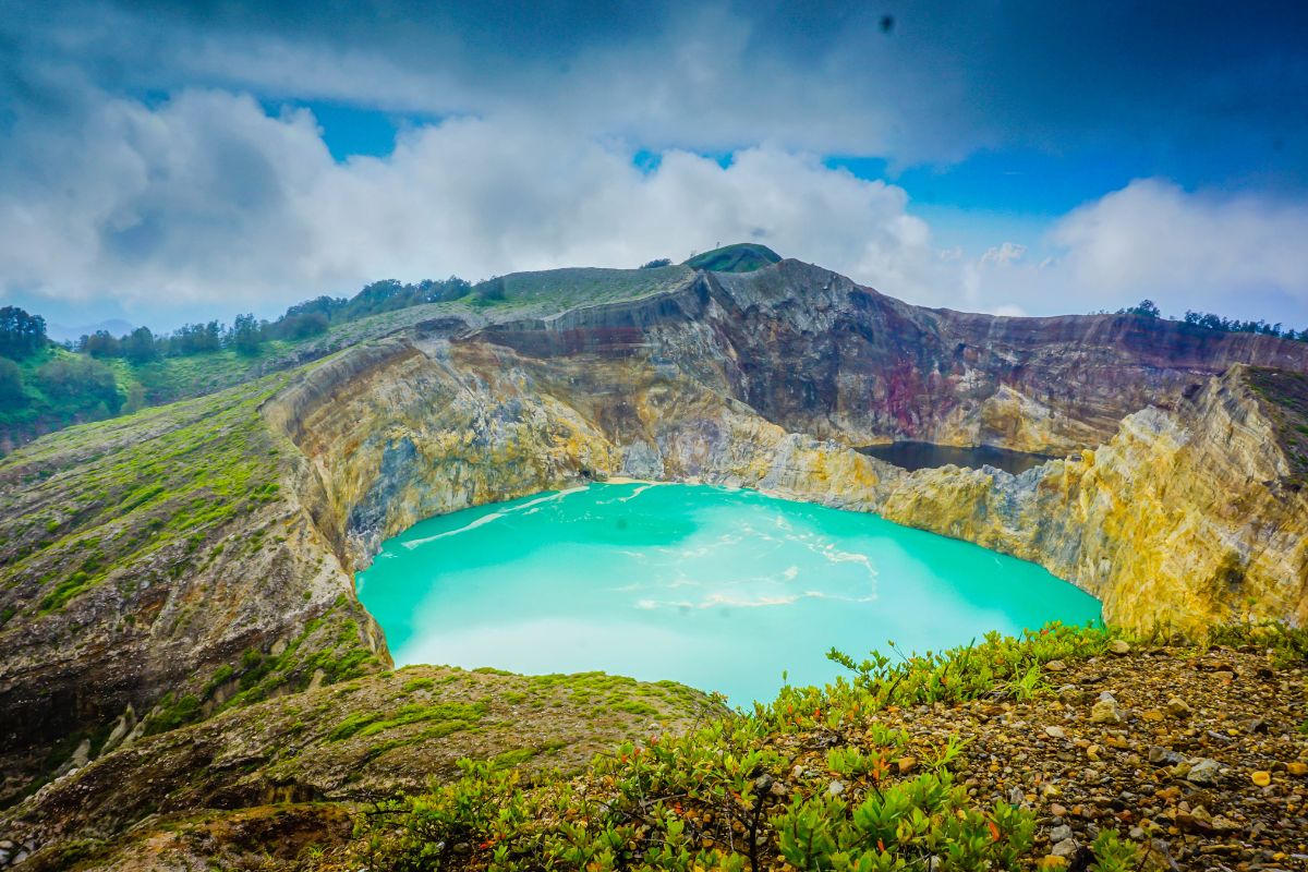 Kelimutu Volcano on Flores Island